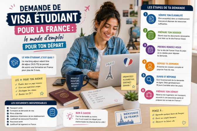 Demande de visa étudiant pour la France : le mode d’emploi pour ton départ