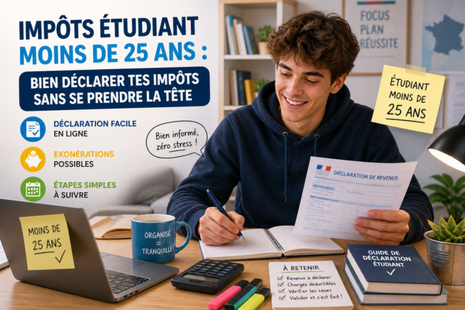 Impôts étudiant moins de 25 ans : bien déclarer tes impôts sans se prendre la tête